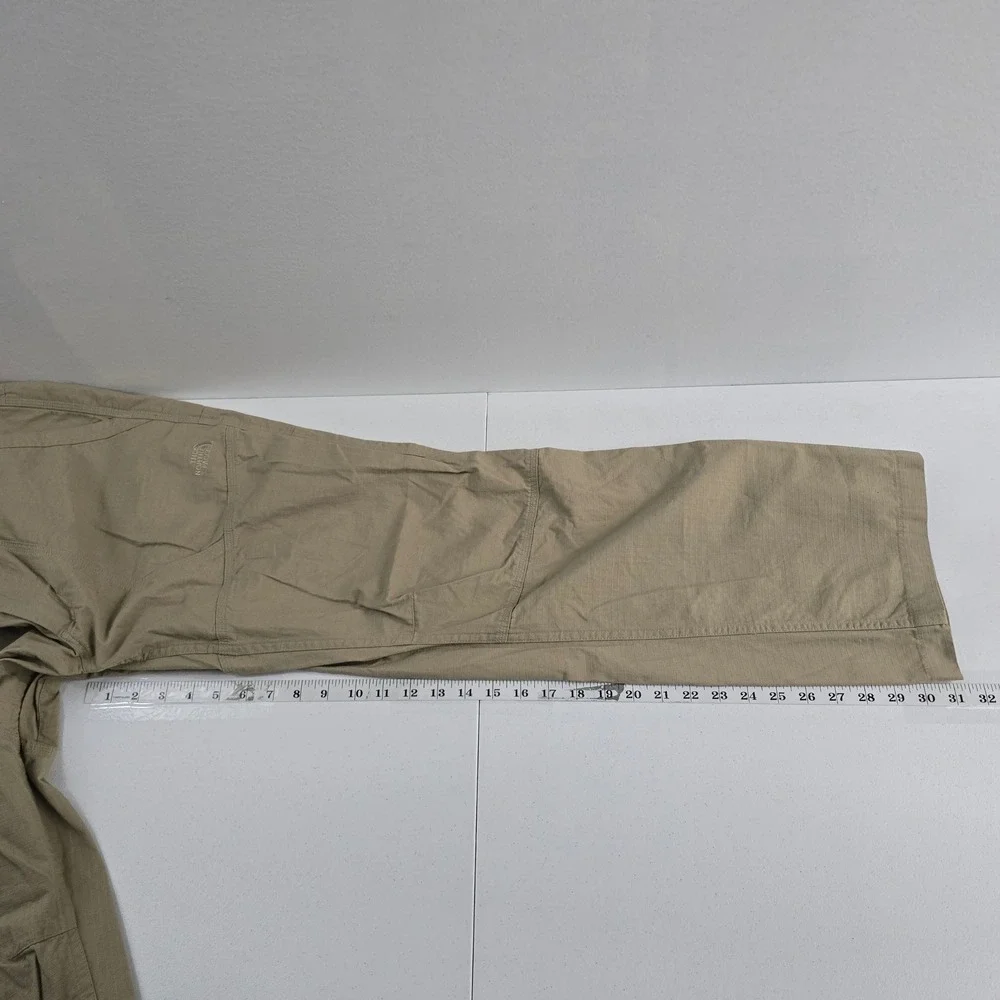 The North Face Mens Khaki Cargo Pants Zip Fly Button Closure‎ Outdoor Size 36